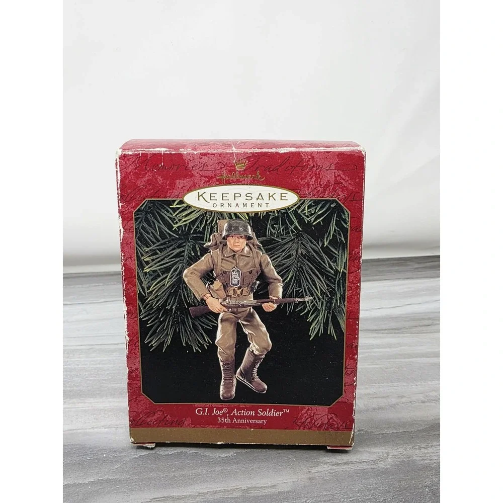 1999 Hallmark Keepsake Ornament G.I. Joe Action Soldier 35th Anniversary‎